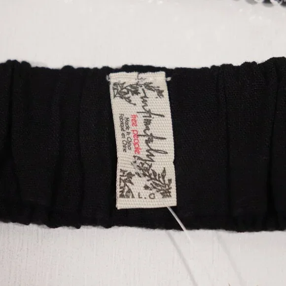 NWT Free People Of The Moment Halter Bralette in Black Size Large - Picture 11 of 11